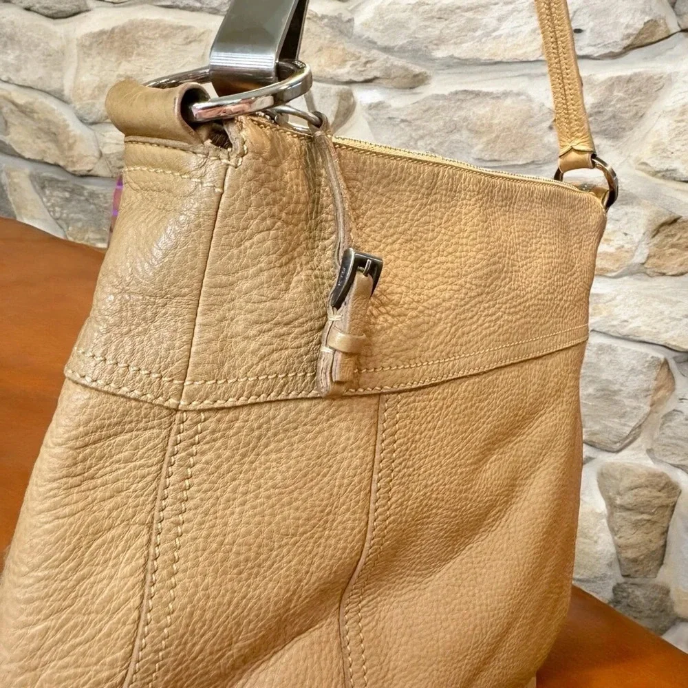 PRADA Vitello Daino Leather Hobo Bag